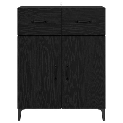 Credenza Rovere nero 34 x 69.5 x 90 cm Legno multistrato