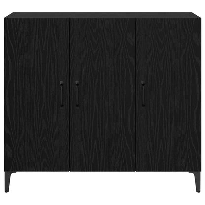 Credenza Rovere nero 34 x 90 x 80 cm Legno multistrato