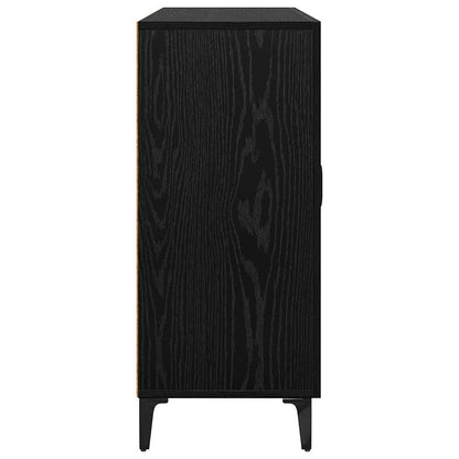 Credenza Rovere nero 34 x 90 x 80 cm Legno multistrato