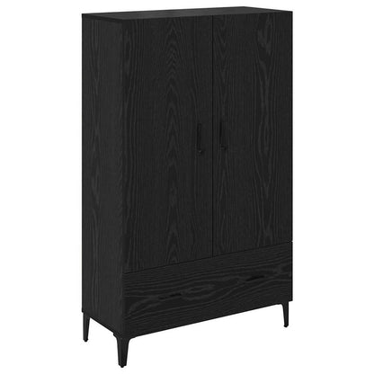 Credenza con cassetto Rovere Nero 70 x 31 x 115 cm