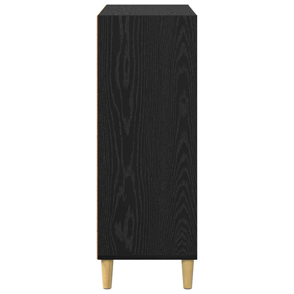 Credenza Rovere Nero 69,5 x 32,5 x 90 cm Legno multistrato