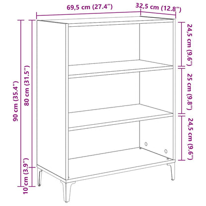 Credenza rovere artigianale 32.5 x 69.5 x 90 cm