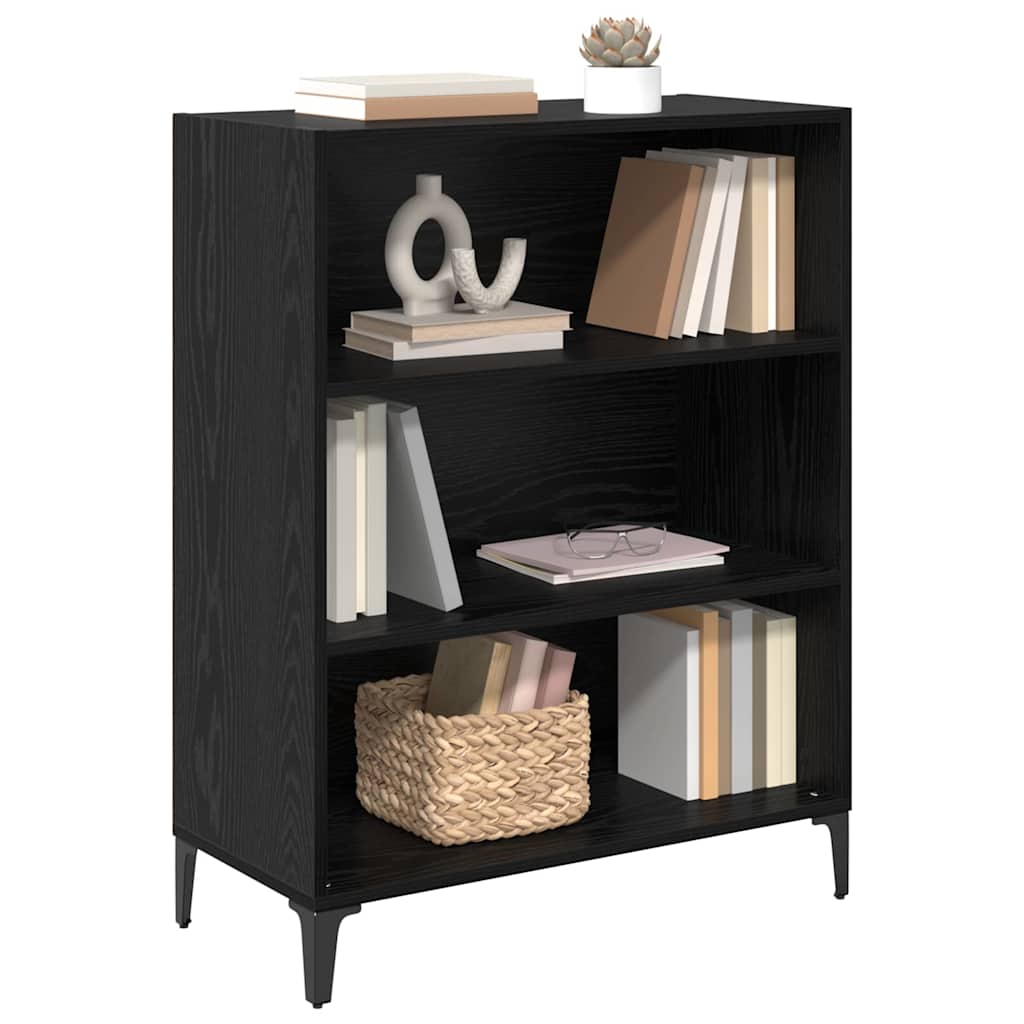 Credenza Rovere nero 32.5 x 69.5 x 90 cm Legno multistrato