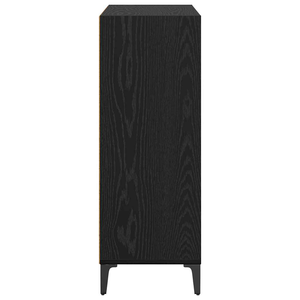 Credenza Rovere nero 32.5 x 69.5 x 90 cm Legno multistrato