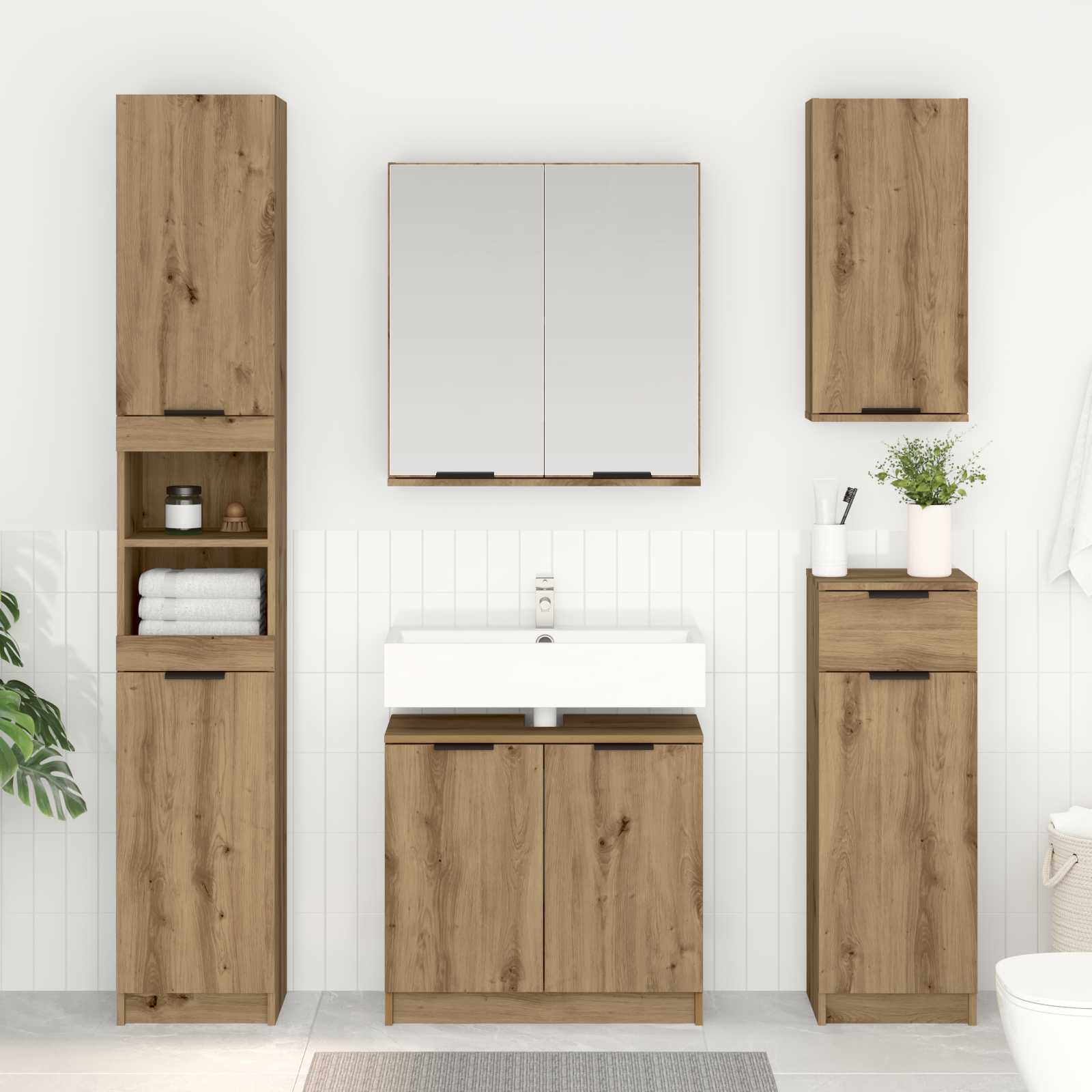Mobile da Bagno Rovere artigianale 64,5 x 33,5 x 59 cm | homemem39