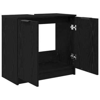 Mobile da Bagno Rovere Nero 64,5 x 33,5 x 59 cm | homemem39