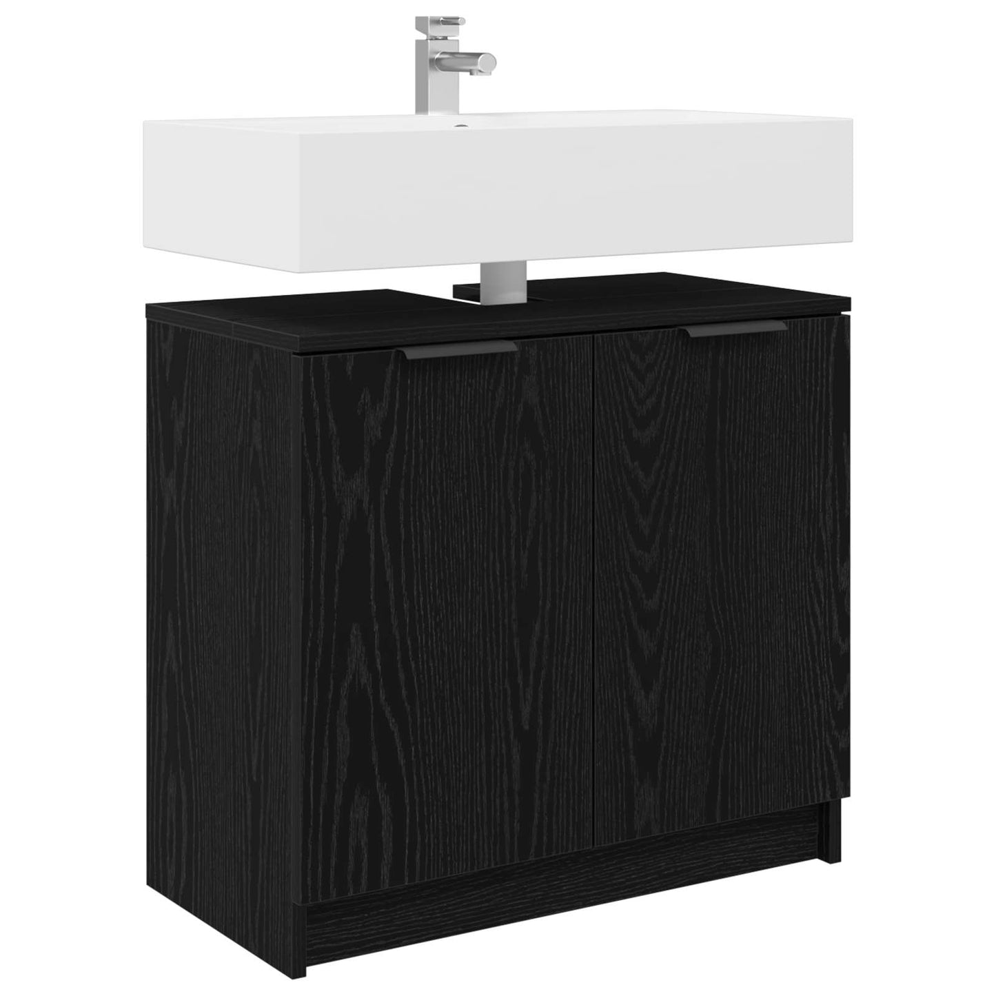 Mobile da Bagno Rovere Nero 64,5 x 33,5 x 59 cm | homemem39