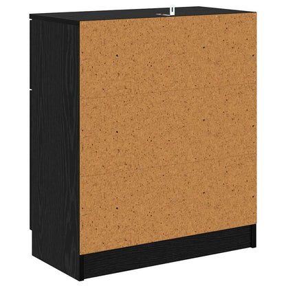 Credenza Rovere nero 60 x 30 x 70 cm Legno multistrato