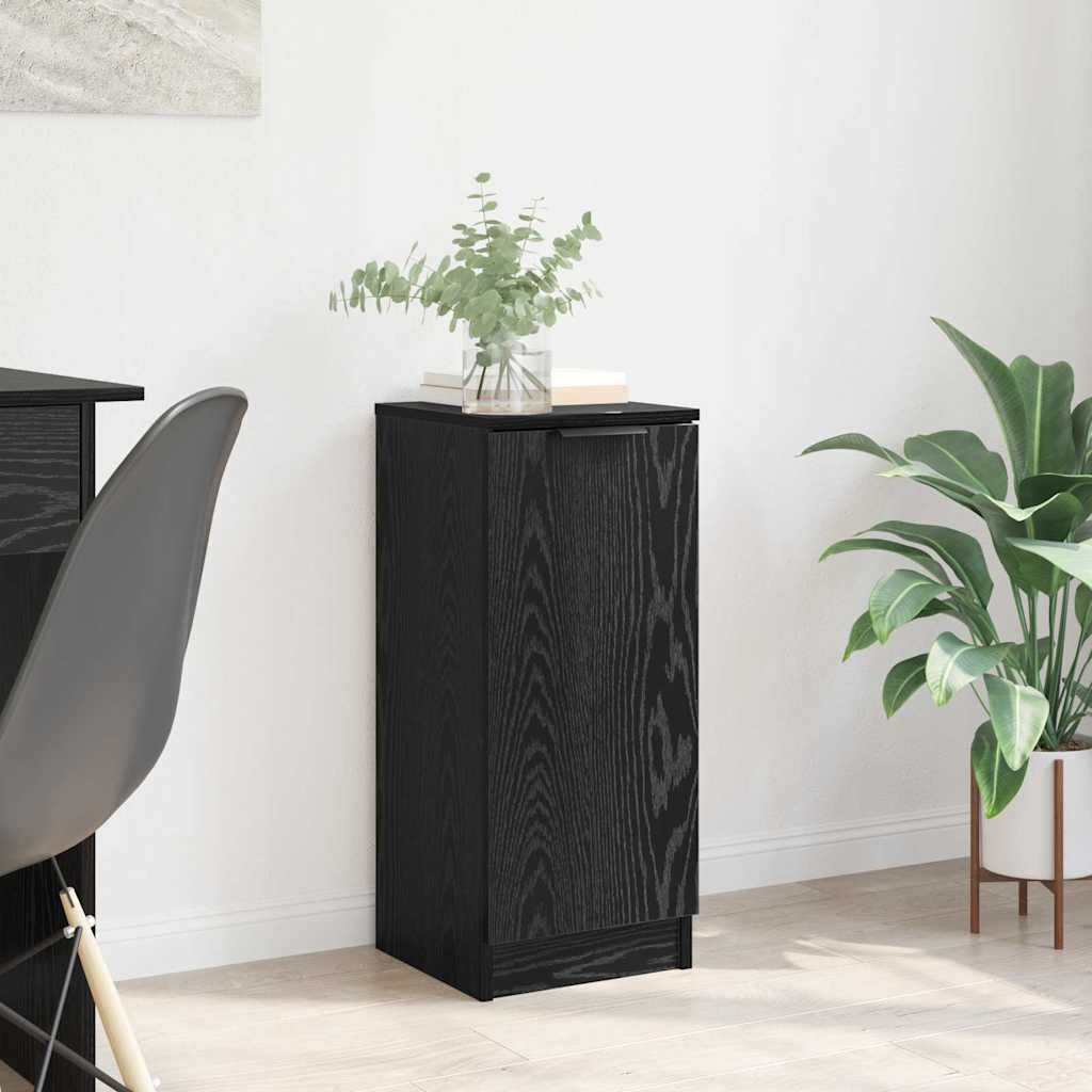 Credenza Rovere nero 30 x 30 x 70 cm Legno multistrato