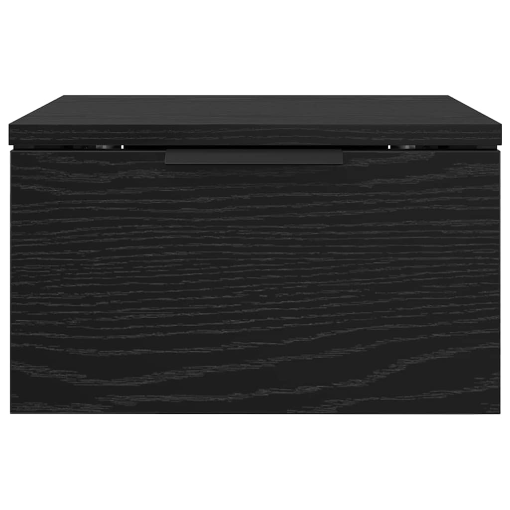 Armadio da Notte Rovere nero 34 x 30 x 20 cm Legno multistrato