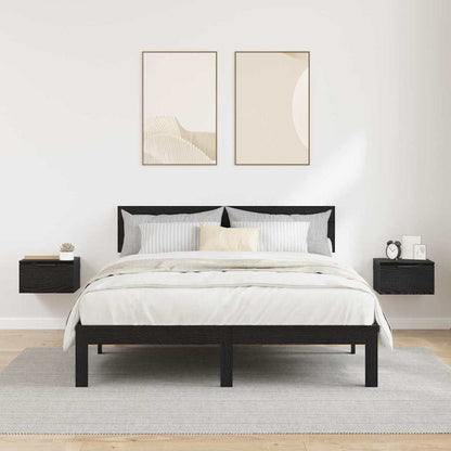 Armadio da Notte con cassetto 2 pcs Rovere nero 34 x 30 x 20 cm