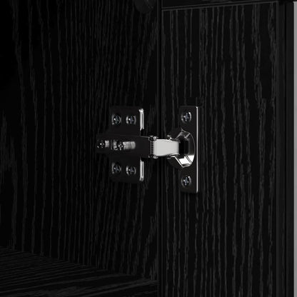 Credenza Rovere Nero 69,5 x 34 x 90 cm