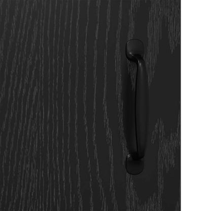 Credenza Rovere Nero 69,5 x 34 x 90 cm