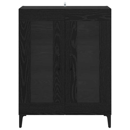 Credenza Rovere Nero 69,5 x 34 x 90 cm