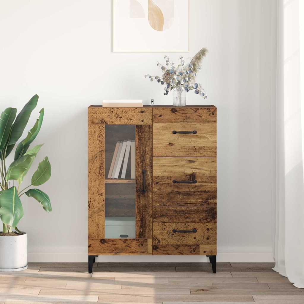 Credenza con cassetto Legno vecchio 69,5 x 34 x 90 cm