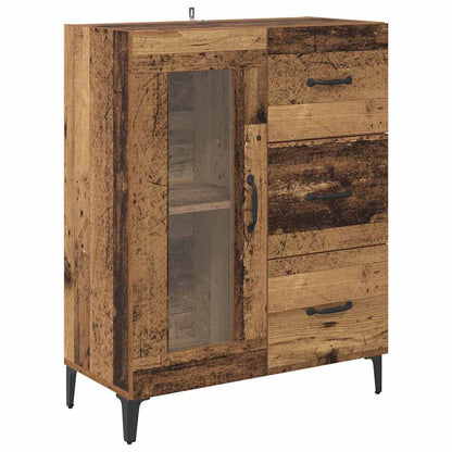 Credenza con cassetto Legno vecchio 69,5 x 34 x 90 cm