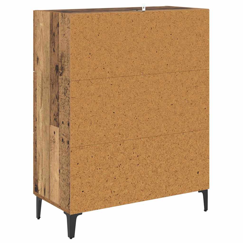 Credenza con cassetto Legno vecchio 69,5 x 34 x 90 cm