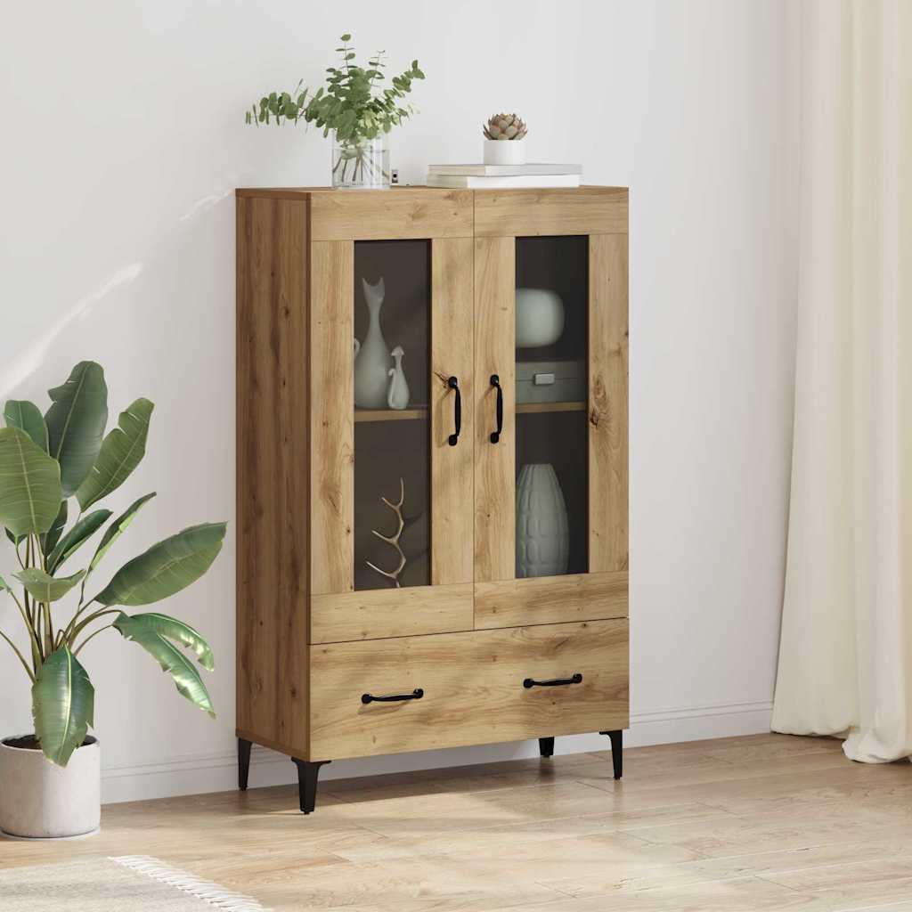 Credenza con cassetto Rovere artigianale 70 x 31 x 115 cm