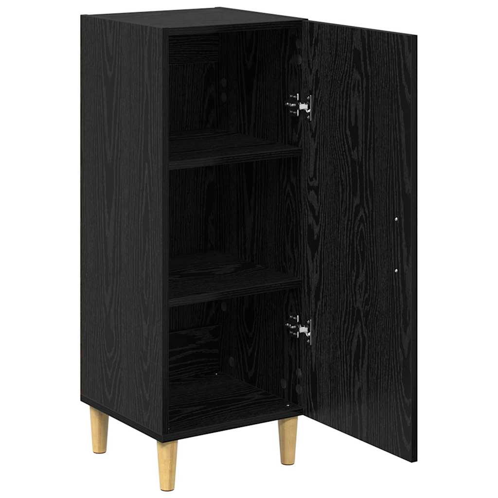 Credenza Rovere nero 34.5 x 34 x 90 cm Legno multistrato