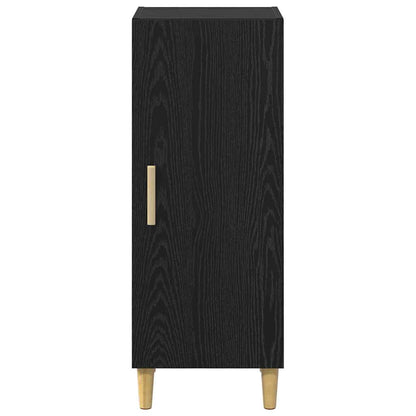 Credenza Rovere nero 34.5 x 34 x 90 cm Legno multistrato