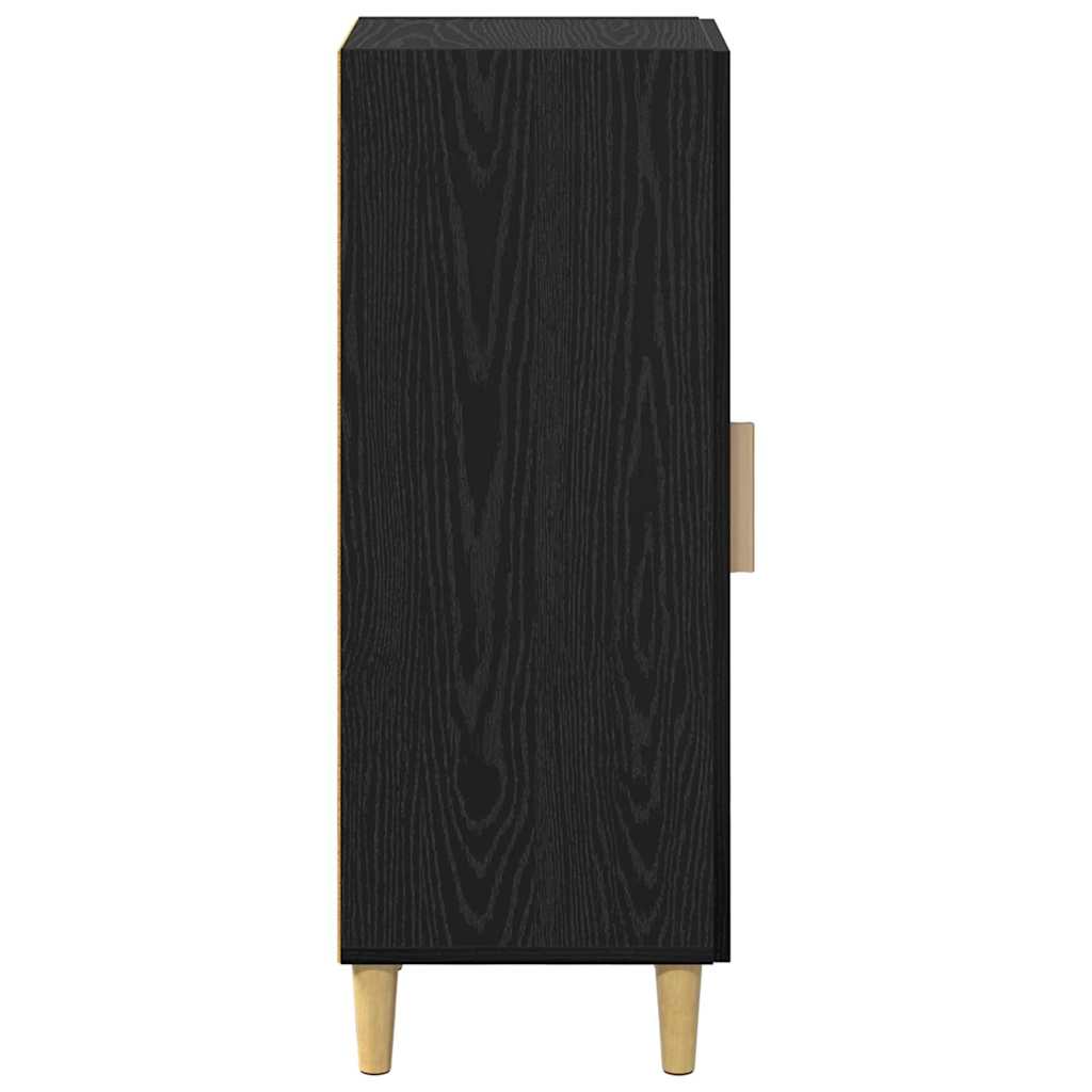 Credenza Rovere nero 34.5 x 34 x 90 cm Legno multistrato