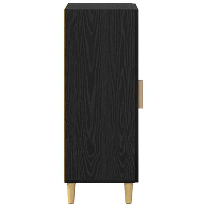 Credenza Rovere nero 34.5 x 34 x 90 cm Legno multistrato