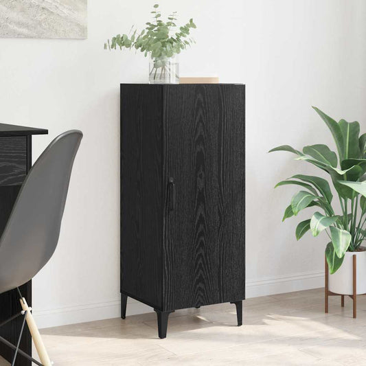 Credenza Rovere nero 34.5 x 34 x 90 cm Legno multistrato