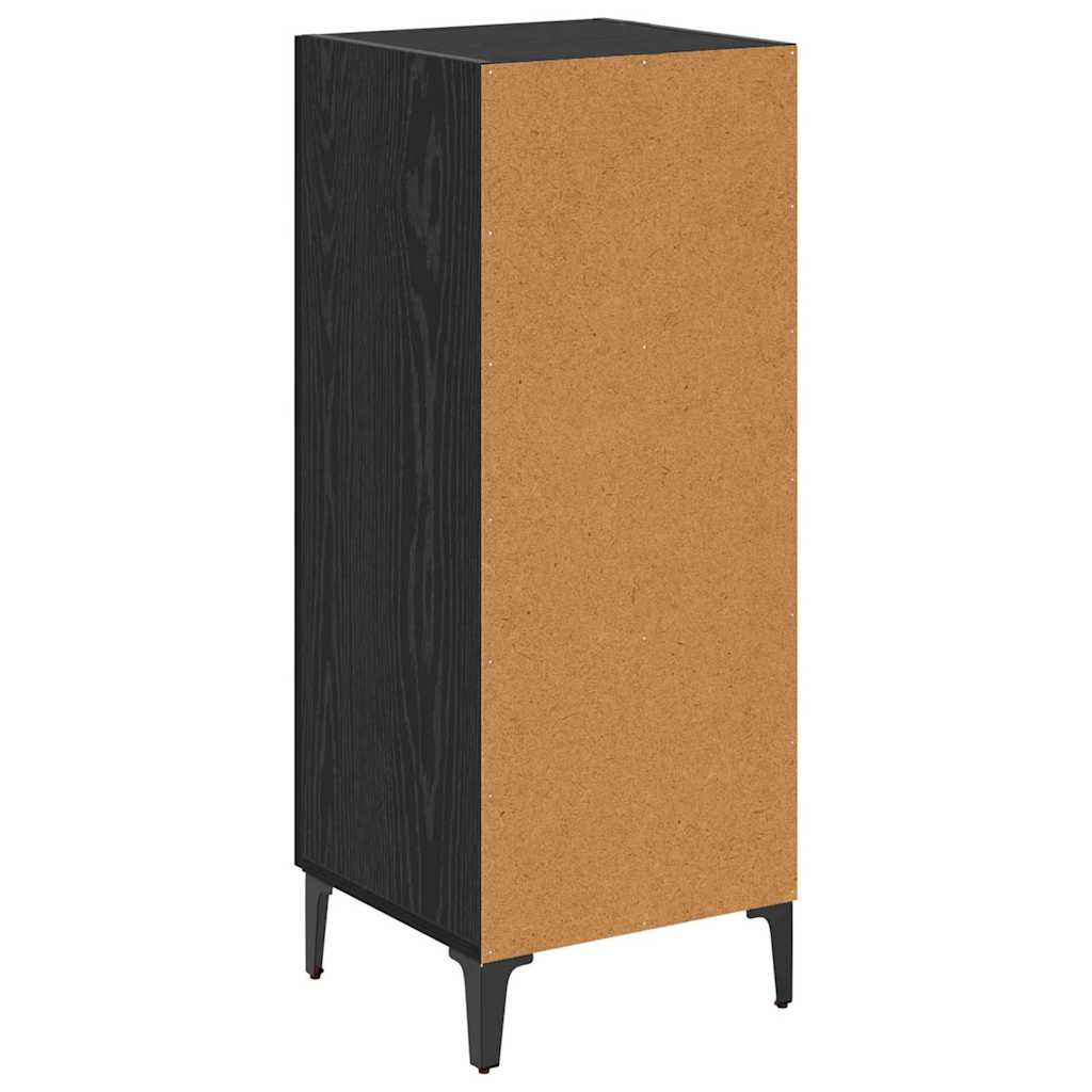 Credenza Rovere nero 34.5 x 34 x 90 cm Legno multistrato