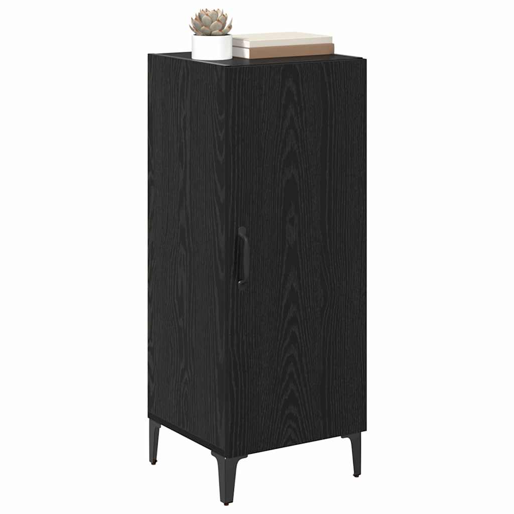 Credenza Rovere nero 34.5 x 34 x 90 cm Legno multistrato