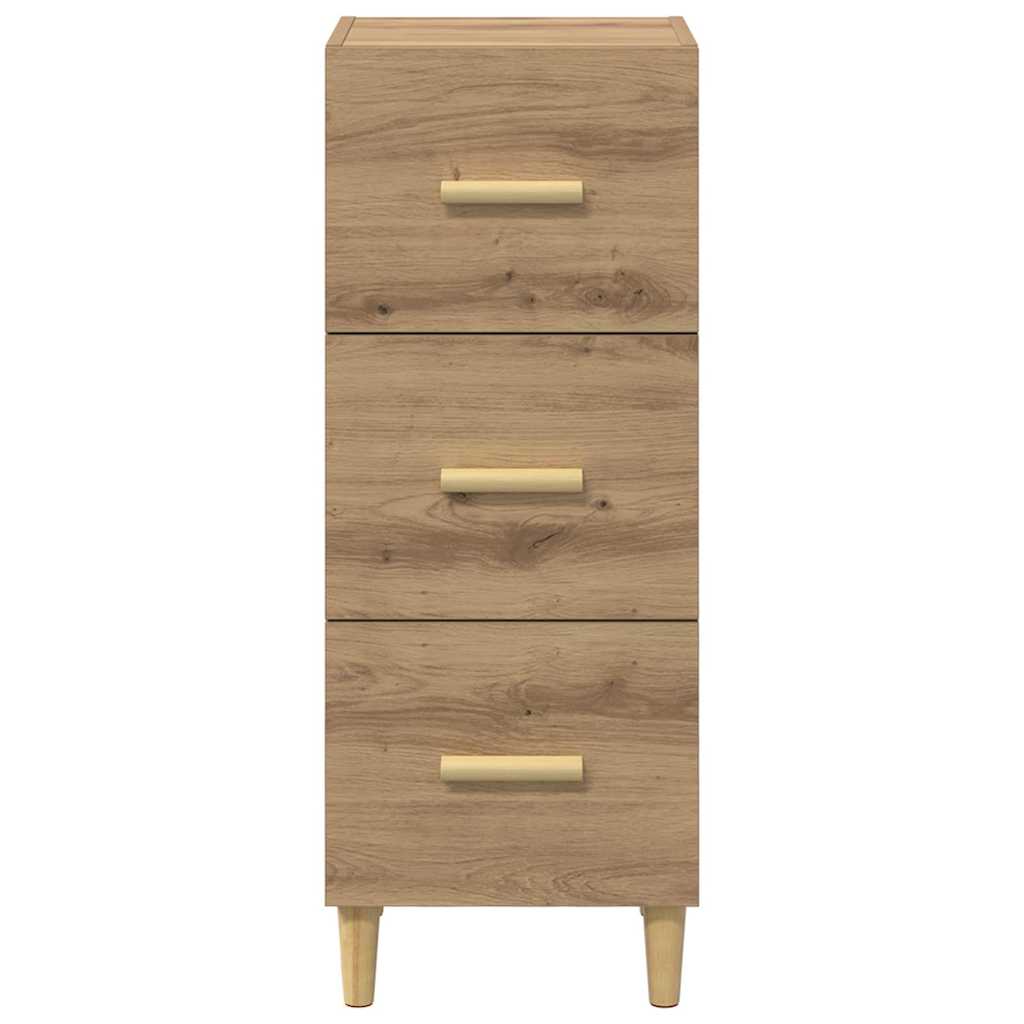 Credenza rovere artigianale 34.5 x 34 x 90 cm Legno multistrato