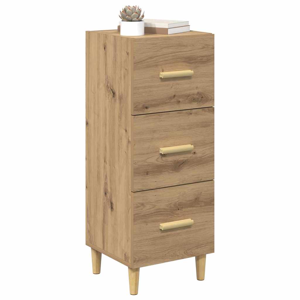 Credenza rovere artigianale 34.5 x 34 x 90 cm Legno multistrato