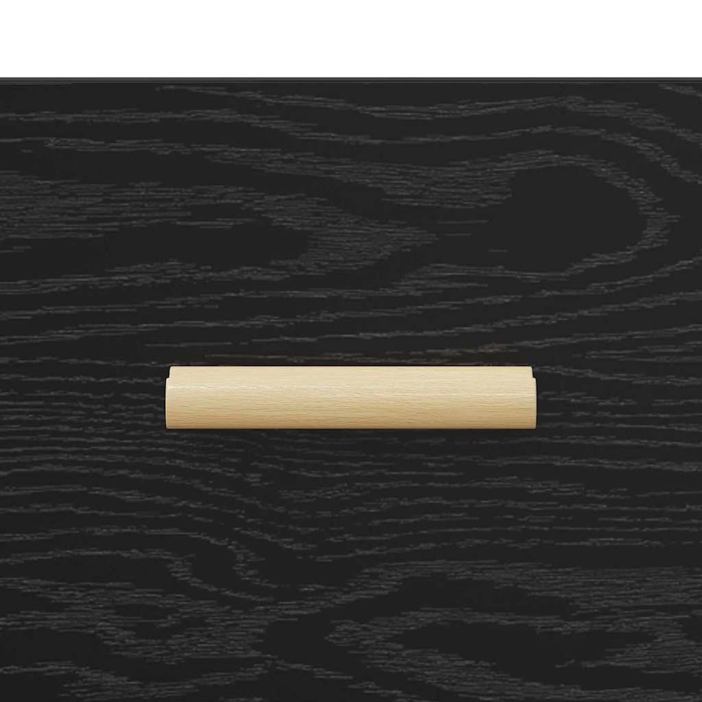 Credenza Rovere nero 34.5 x 34 x 90 cm Legno multistrato