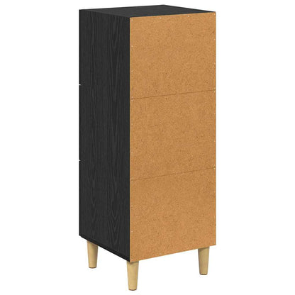 Credenza Rovere nero 34.5 x 34 x 90 cm Legno multistrato
