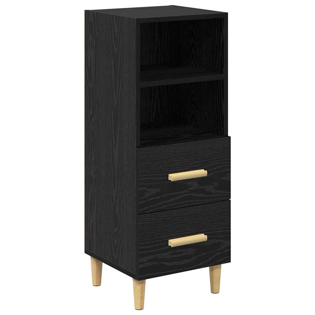Credenza Rovere nero 34 x 34,5 x 90 cm Legno multistrato