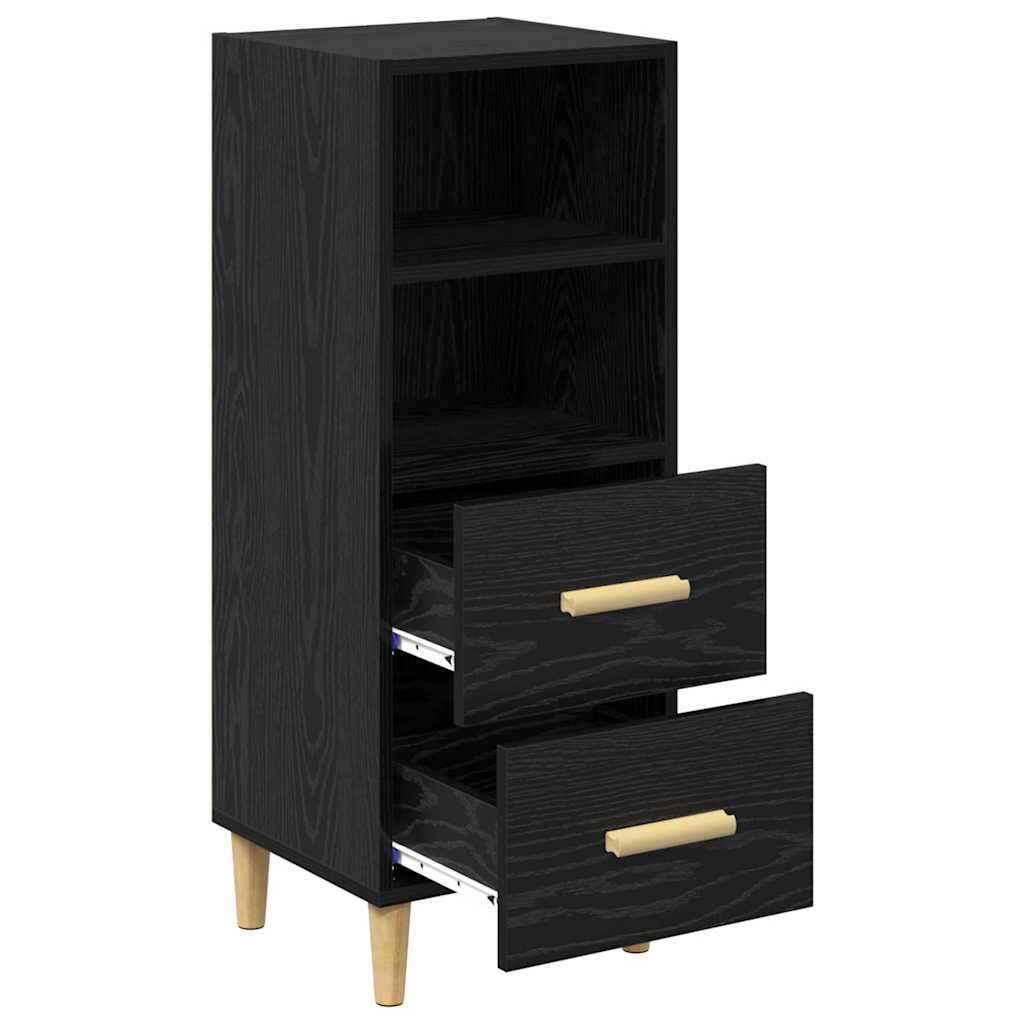 Credenza Rovere nero 34 x 34,5 x 90 cm Legno multistrato