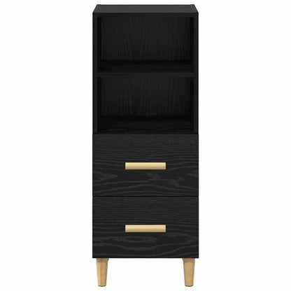 Credenza Rovere nero 34 x 34,5 x 90 cm Legno multistrato