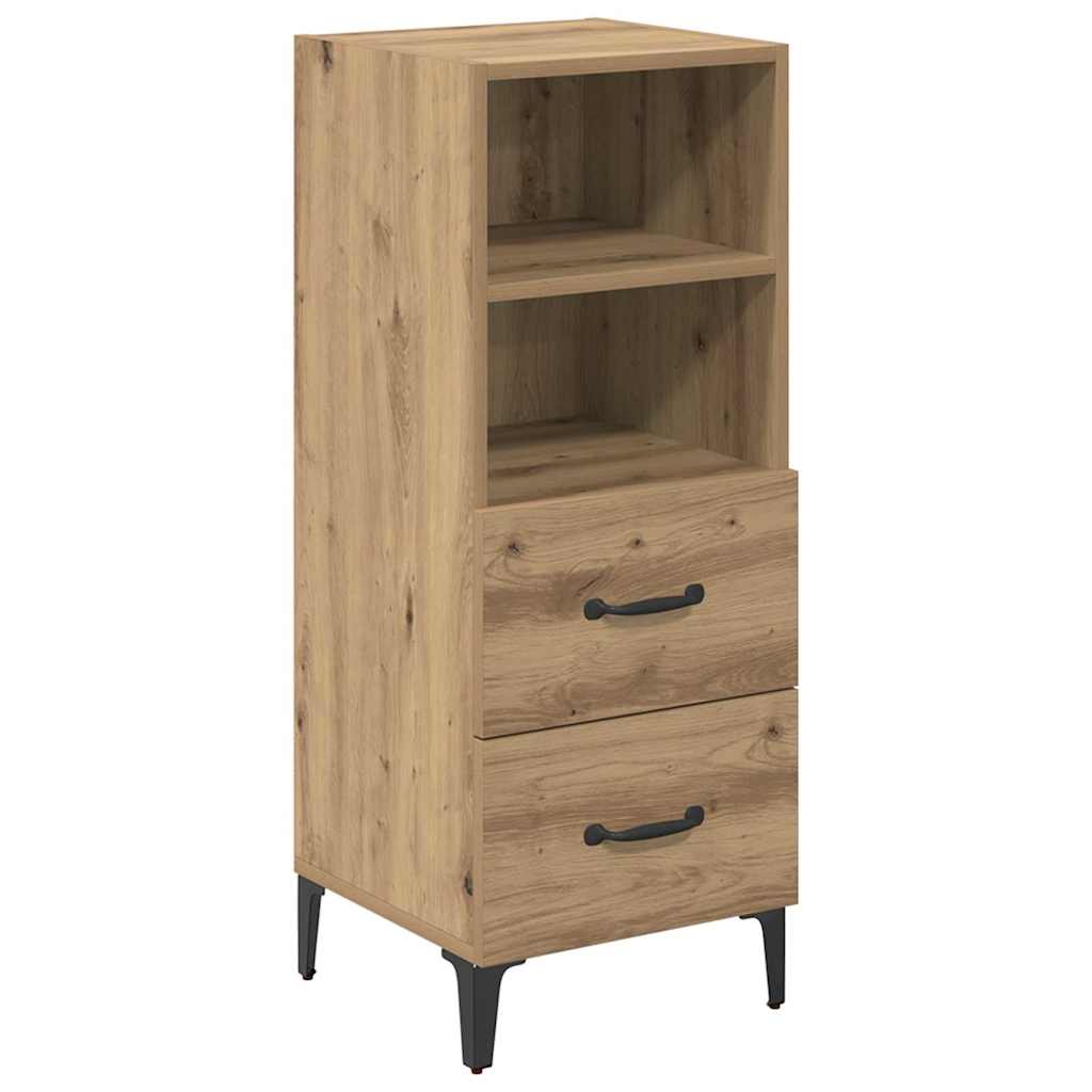 Credenza rovere artigianale 34 x 34.5 x 90 cm Legno multistrato