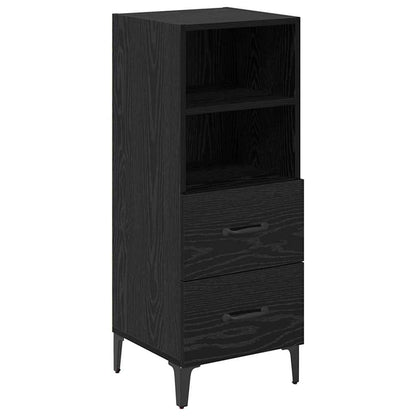 Credenza Rovere nero 34 x 34.5 x 90 cm Legno multistrato