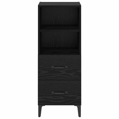 Credenza Rovere nero 34 x 34.5 x 90 cm Legno multistrato