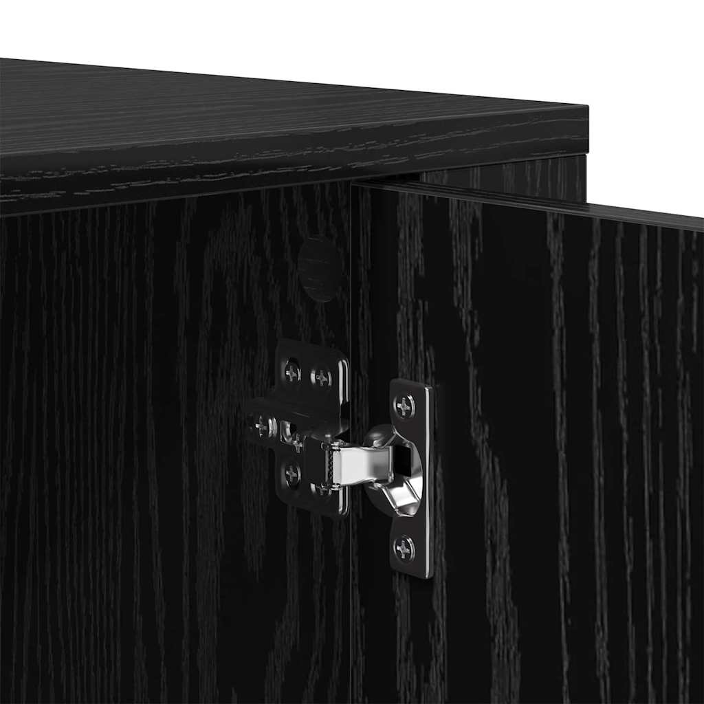 Credenza Rovere nero 40 x 33 x 70 cm Legno multistrato