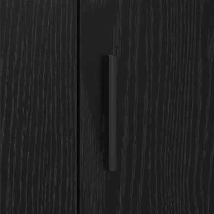 Credenza Rovere Nero 40 x 33 x 70 cm Legno multistrato
