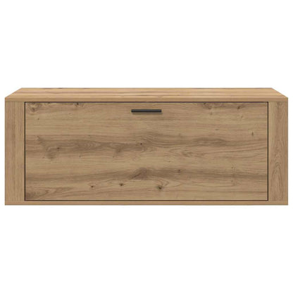 Mobile per scarpe con porta rovere artigianale 100 x 35 x 38 cm