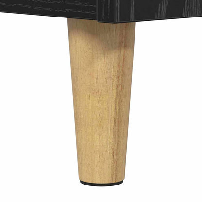 Mobile TV Rovere Nero 100 x 35 x 55 cm Legno multistrato | homemem39