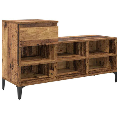 Mobile per scarpe con cassetto Legno vecchio 102 x 36 x 60 cm