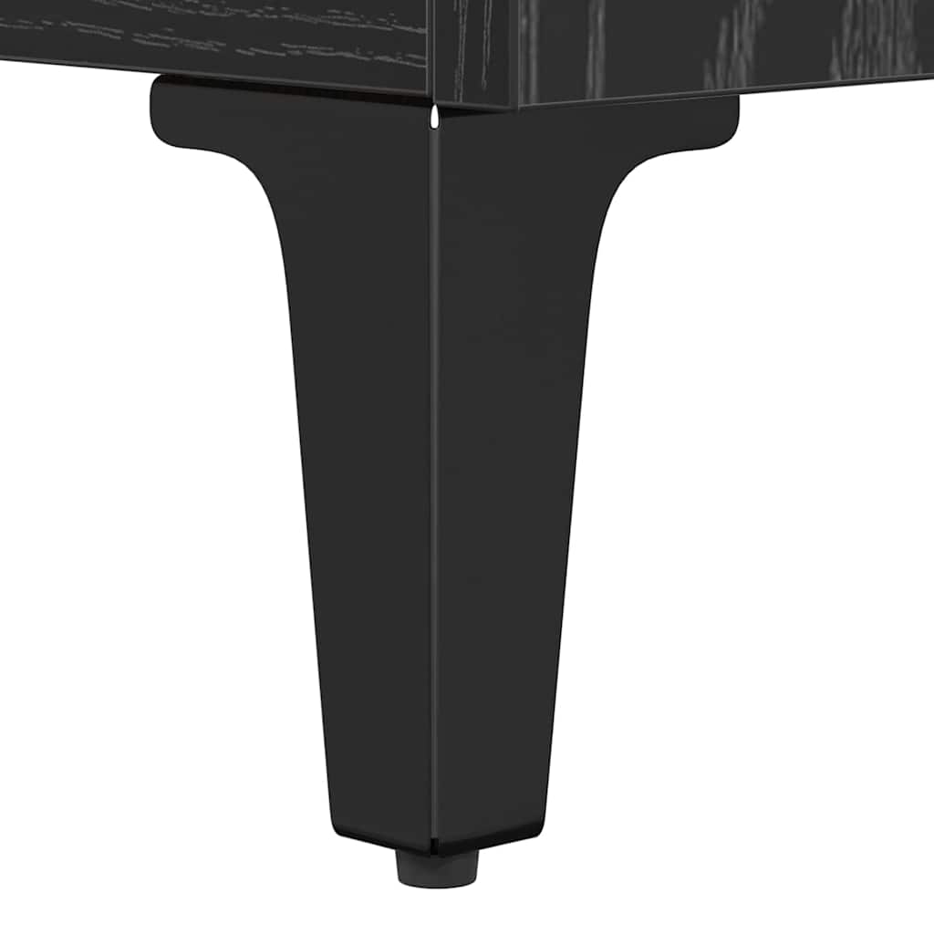 Mobile per scarpe con cassetto Rovere nero 102 x 36 x 60 cm