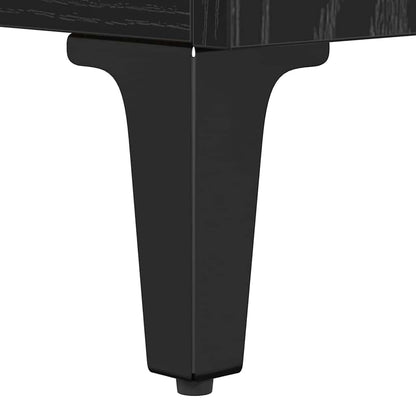Tavolino da salotto con cassetto Rovere Nero 90 x 49 x 45 cm | homemem39