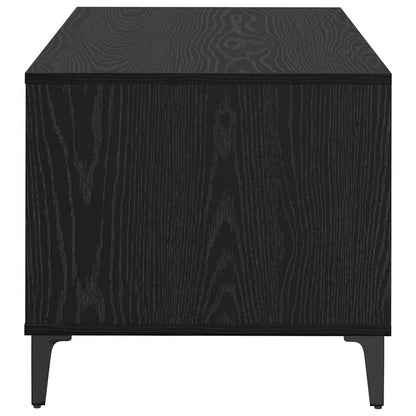 Tavolino da salotto con cassetto Rovere Nero 90 x 49 x 45 cm | homemem39