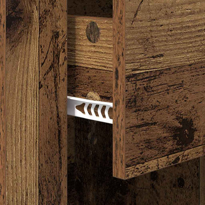 Armadio da Notte con cassetto Legno vecchio 50 x 36 x 60 cm