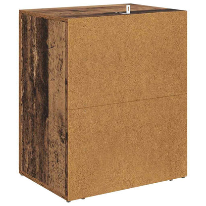 Armadio da Notte con cassetto Legno vecchio 50 x 36 x 60 cm