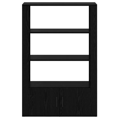 Credenza Rovere nero 30 x 80 x 119.5 cm Legno multistrato